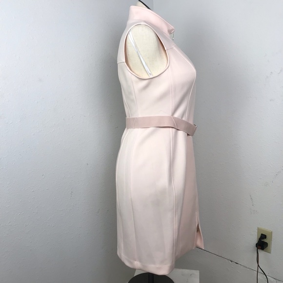 Tommy Hilfiger Sleeveless Sheath Dress Women’s Size 14 Color Peach Front Zip. - Picture 2 of 16